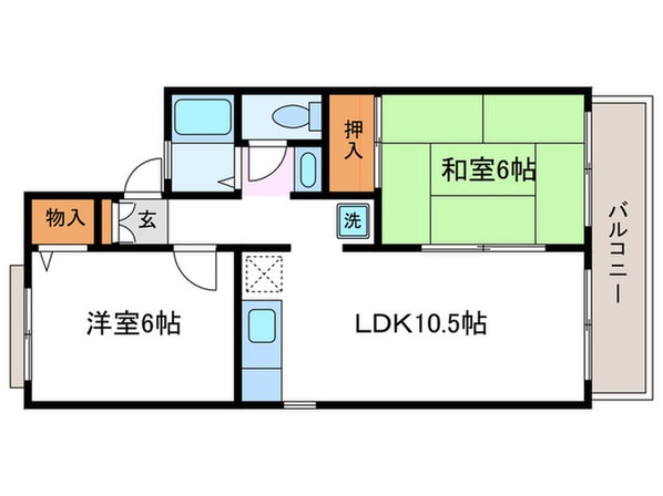 セジュ－ル雅の物件間取画像